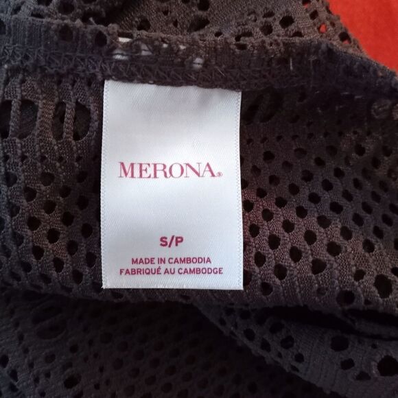 MERONA TAUPE CROCHET COVERUP SZ.XS EUC - Picture 7 of 8
